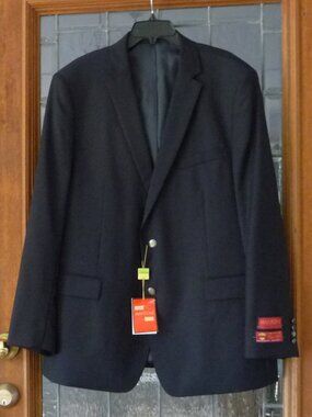 Mantoni Super 140s Virgin Wool Navy Blazer 48 Long NWT
